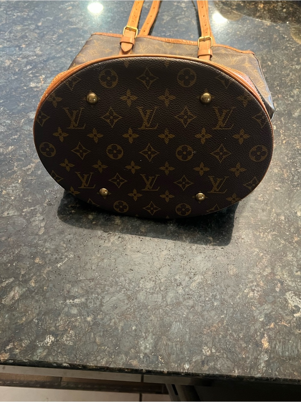 Louis Vuitton Monogram Canvas Duffel with Tan Leather Trim - Picture 3 of 11